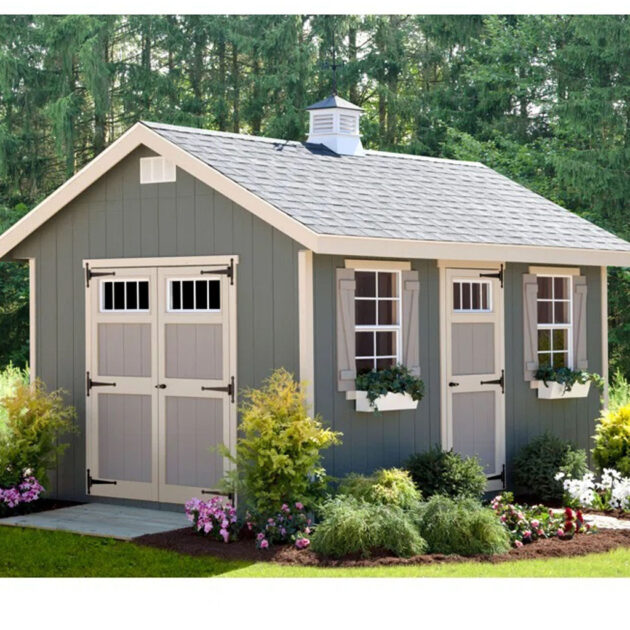 Riverside 10 ft. W x 14 ft. D Storage Shed - Image 2